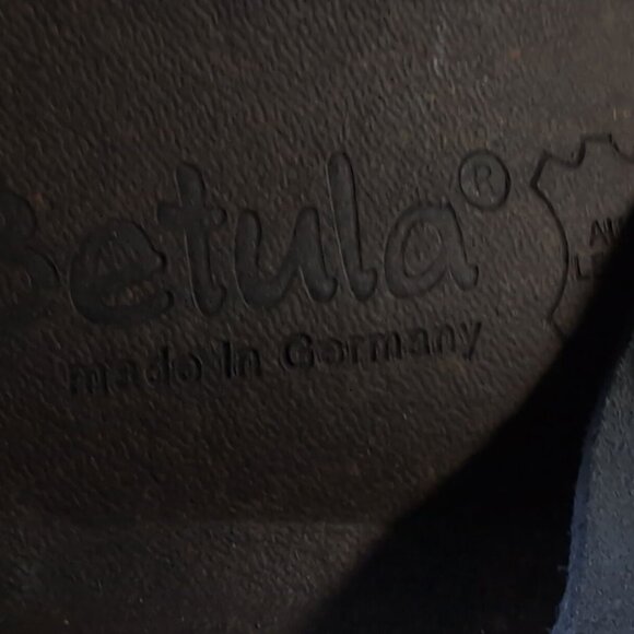 Birkenstock 41 Betula Gray Suede Florida Slides Made in Germany - Picture 6 of 11